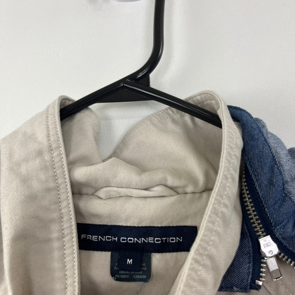 French Connection Cream Jacket with Blue Accents - Picture 6 of 9